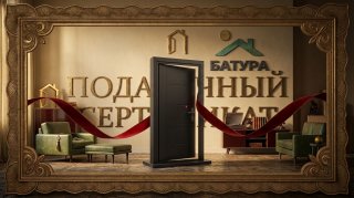 Подаровный сертификат на дверь с терморазрывом