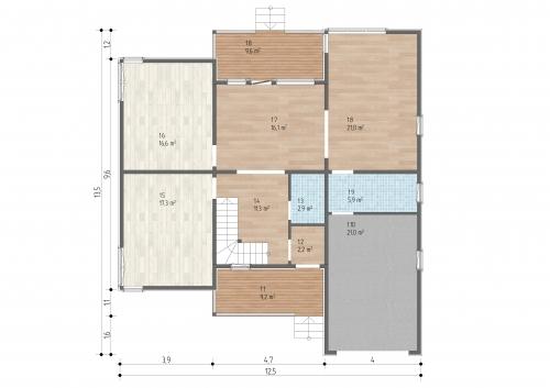 Планировка Авиньон - 4 - 1 этаж